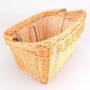 Panier avant en osier vélo avec crochets