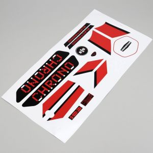 Kit d&eacute;co Peugeot 103 Chrono phase 1 noir et rouge