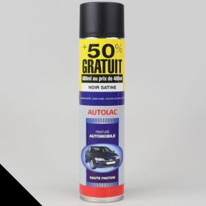 Peinture Autolac noir satin 600ml