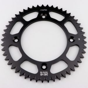 Couronne 49 dents alu 428 KTM SX 85, Gas Gas MC, Husqvarna TC... Sunstar noire