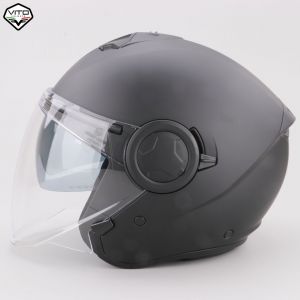 Casque jet Vito Linate noir mat