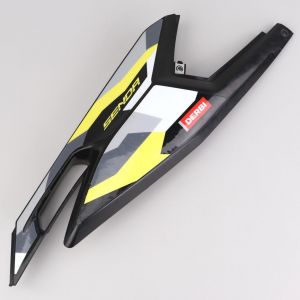 Carénage arrière droit Derbi Senda, Gilera SMT, RCR, Aprilia RX, SX 50 (depuis 2018) noir