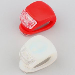 Éclairages avant, arrière à leds vélo Snail blanc et rouge