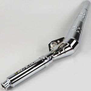 Corps de pot d'&eacute;chappement &agrave; pompe Peugeot 103, MBK 51 Gencod chrom&eacute;