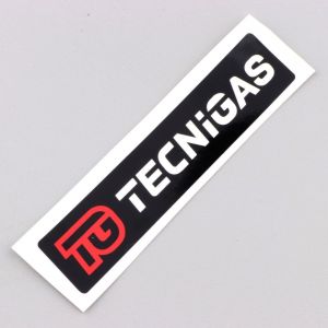 Sticker Tecnigas noir, rouge, blanc