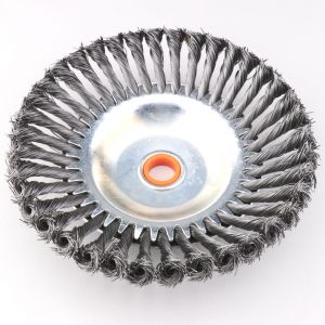 Brosse de d&eacute;broussailleuse m&eacute;tallique &Oslash;200 mm avec rondelle de r&eacute;duction