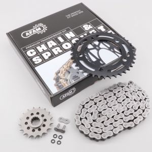 Kit cha&icirc;ne 17/38 Honda X-ADV 750, Forza 750 DCT Afam (d&eacute;multiplication origine)