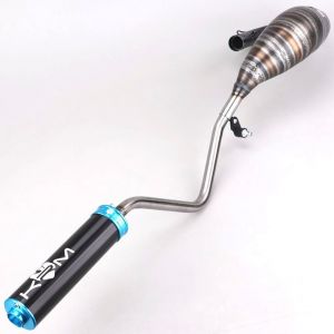 Pot d'échappement Beta RR 50 (depuis 2011) KRM Pro Ride Supermotard 80/90cc silencieux turquoise