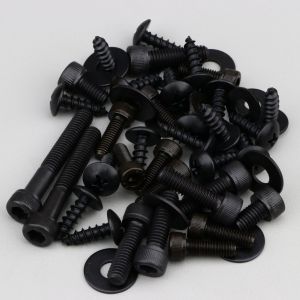 Visserie de car&eacute;nages et carter MBK Booster Rocket, Yamaha Bw's NG noire