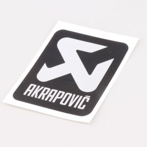 Sticker Akrapovic 60x75 mm noir et gris