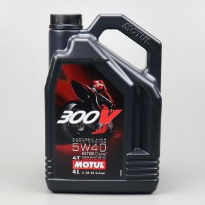 Huile moteur 4T 5W40 Motul 300V Factory Line 100 % synthetic Ester Core 4L