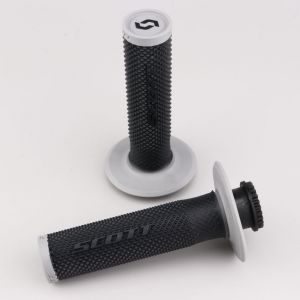 Poign&eacute;es moto Scott SX II Lock-On noires et grises