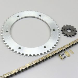 Kit chaîne renforcé 14x53x132 Yamaha WR 125 (2009 à 2011) Afam or