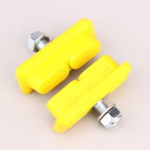 Patins de frein vélo BMX 45 mm Kool-Stop Continental Skyway jaunes (avec filetages)