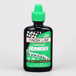 Huile pour cha&icirc;ne de v&eacute;lo Finish Line Wet conditions humides 60ml