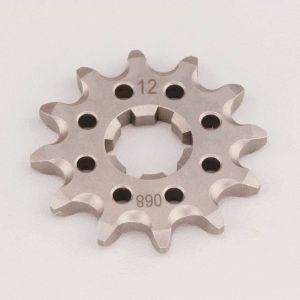 Pignon sortie de bo&icirc;te 12 dents 420 Kawasaki KX 85, 112, Suzuki RM 100, Yamaha PW 80, FS1, DT MX 50... ProX