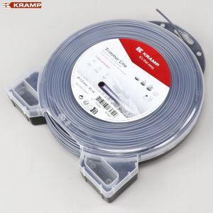 Fil de débroussailleuse Ø2.5 mm rond nylon Kramp gris (bobine de 81 m)