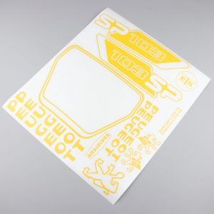 Kit déco Peugeot 103 SP jaune V2