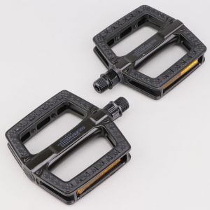 P&eacute;dales plates alu pour v&eacute;lo Contec Turner XXL noires 105.5x95.5 mm