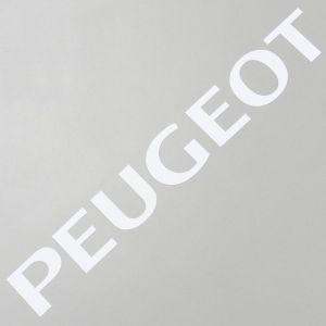 Autocollant transfert de selle Peugeot 103 type origine (150x19mm) blanc