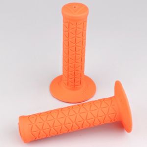 Poign&eacute;es v&eacute;lo BMX A'ME TRI oranges fluo