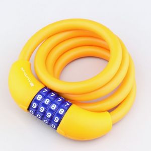 Antivol spirale à combinaison M-Wave orange Ø12 mm x 100 cm