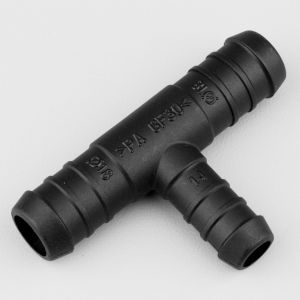 Raccord de durites en T &Oslash;18-18-14 mm Flexeo noir