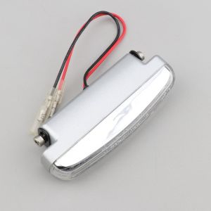 Éclairage feu de plaque d'immatriculation universel à leds Mad chromé (fixation arrière orientable)