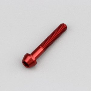 Vis 5x30 mm t&ecirc;te BTR conique Evotech rouge (&agrave; l'unit&eacute;)