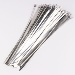 Colliers inox 4.6x290 mm non revêtus WKK (lot de 50)