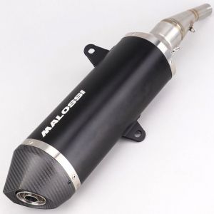 Silencieux Honda Forza 350 Malossi RX Black noir mat embout carbone