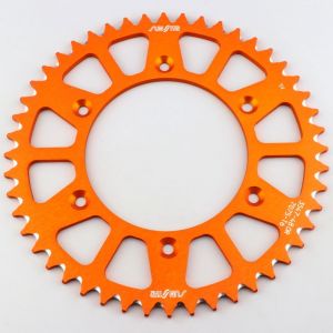 Couronne 48 dents alu 520 Gas Gas EC 250, Husaberg FC 550, KTM EXC 200... Sunstar orange