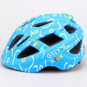 Casque vélo enfant Grey's bleu mat