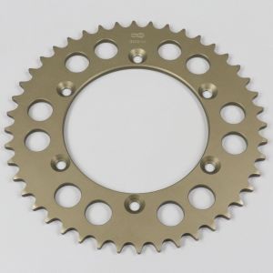 Couronne 44 dents alu 520 Suzuki RM 125, 250, RM-Z 250, 450... Afam marron