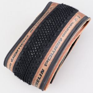Pneu vélo 700x40C (40-622) Michelin Power Gravel Competition Line TLR flancs beiges à tringles souples