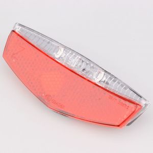 Éclairage arrière à leds vélo Contec TL-128 avec catadioptre (fixation sur porte bagages)