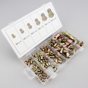 Écrous rivets acier galvanisé BGS (lot de 150)