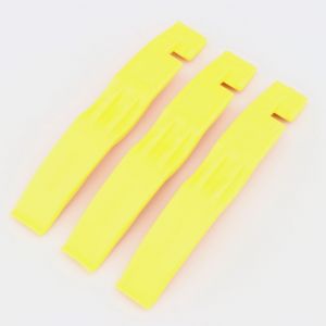 Démontes pneu vélo en plastique jaunes (lot de 3)