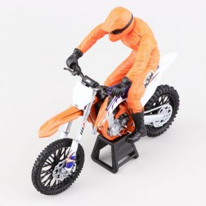 Moto miniature 1/12e KTM SX-F 450 et pilote New Ray