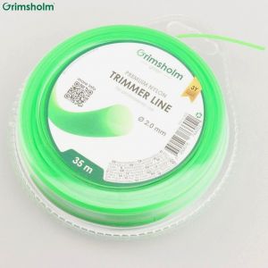 Fil de débroussailleuse Ø2 mm rond nylon Grimsholm vert (bobine de 35 m)