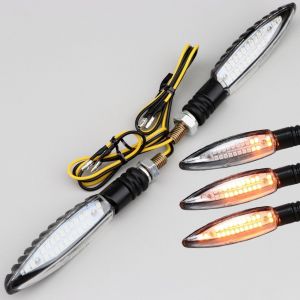 Clignotants &agrave; d&eacute;filement &agrave; leds Shark noirs