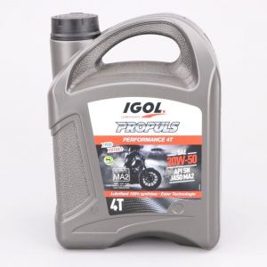 Huile moteur 4T 20W50 Igol Propuls Performance 100% synth&egrave;se 4L