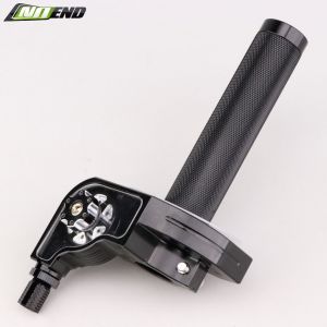 Poign&eacute;e de gaz universelle type tirage rapide alu NoEnd noire