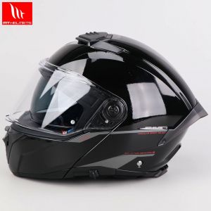 Casque modulable MT Helmets Atom 2 SV Solid A1 noir brillant