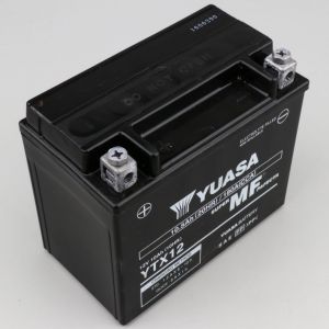 Batterie Yuasa YTX12-BS 12V 10Ah acide sans entretien Aprilia Atlantic, Gilera, Kymco...