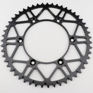 Couronne 51 dents acier 520 Yamaha YZ 125, YZF 250, 450... Afam SLK (anti-boue) noire