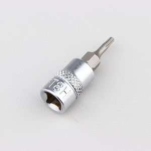 Douille &agrave; embout T8 Torx perc&eacute; 1/4" BGS