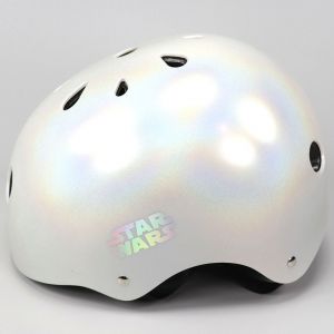 Casque vélo enfant Disney 100 Star Wars gris holographique