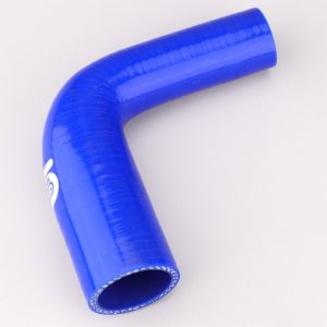 Réducteur silicone coudé 90° Ø32 à 19 mm Silicon Hoses bleu