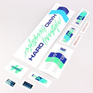 Kit d&eacute;co v&eacute;lo BMX Haro Freestyler Master 1985 blanc